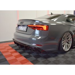 Накладки сплиттеры на задний бампер боковые на Audi S5 B9